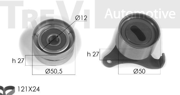 TREVI AUTOMOTIVE Zobsiksnas komplekts KD1156